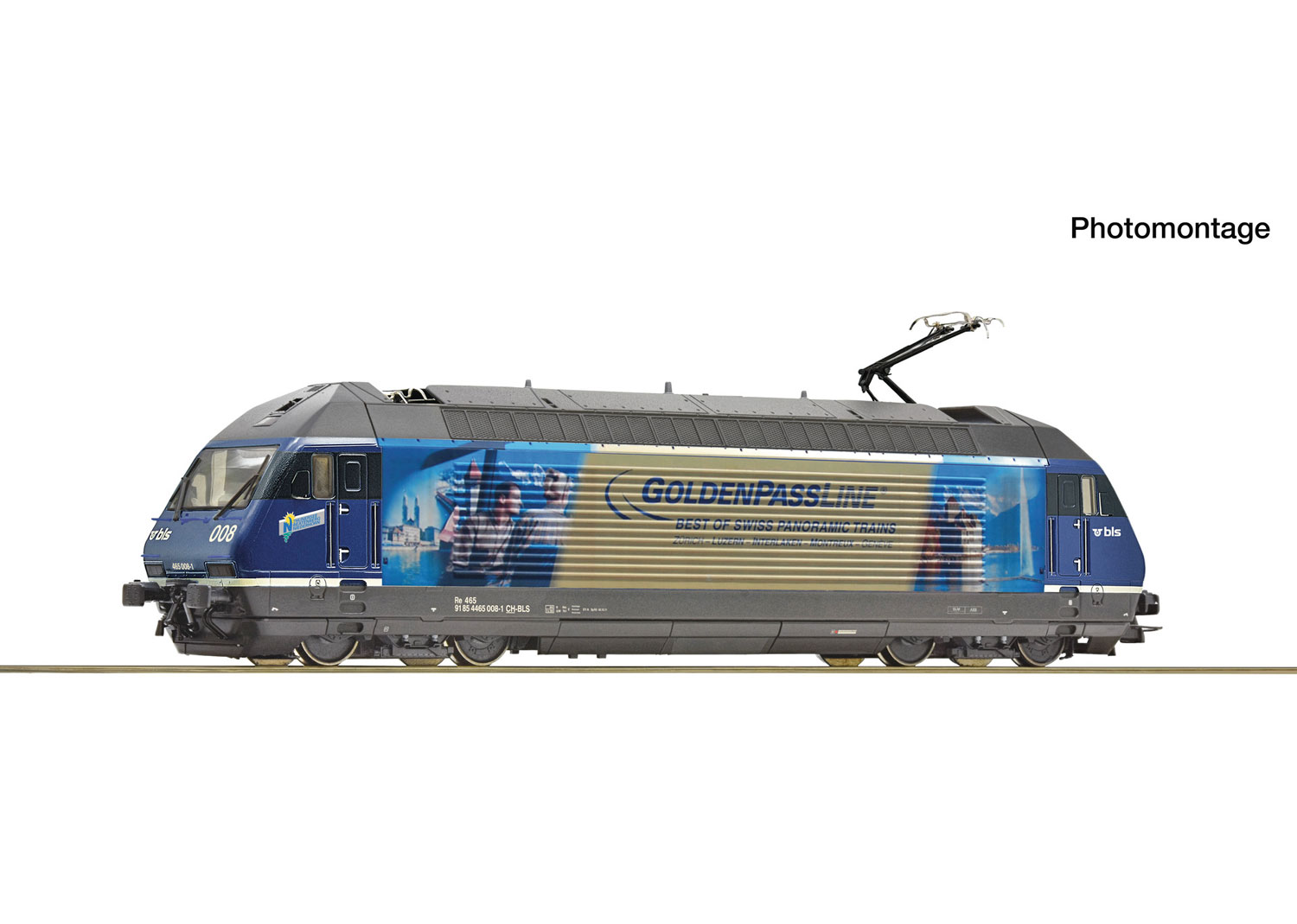 Roco 7500172 BLS E-Lokomotive Re 465 008-1 DC 