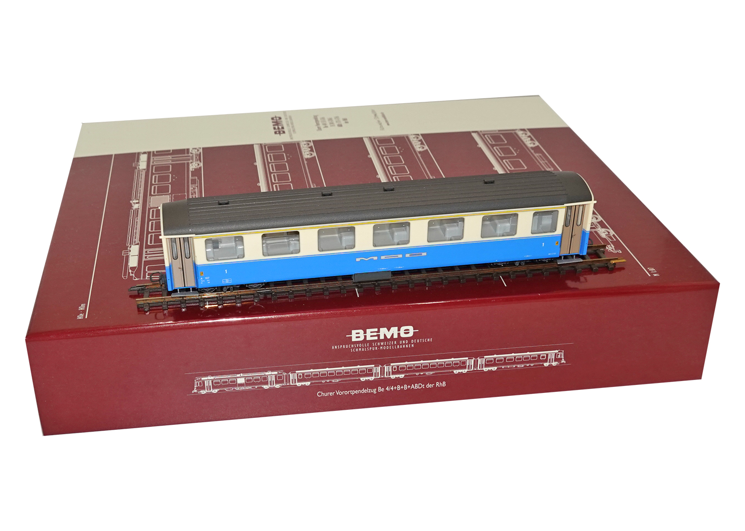 Bemo 3292317 MOB Personenwagen A 107  Bemo 3292317 MOB Personenwagen A 107