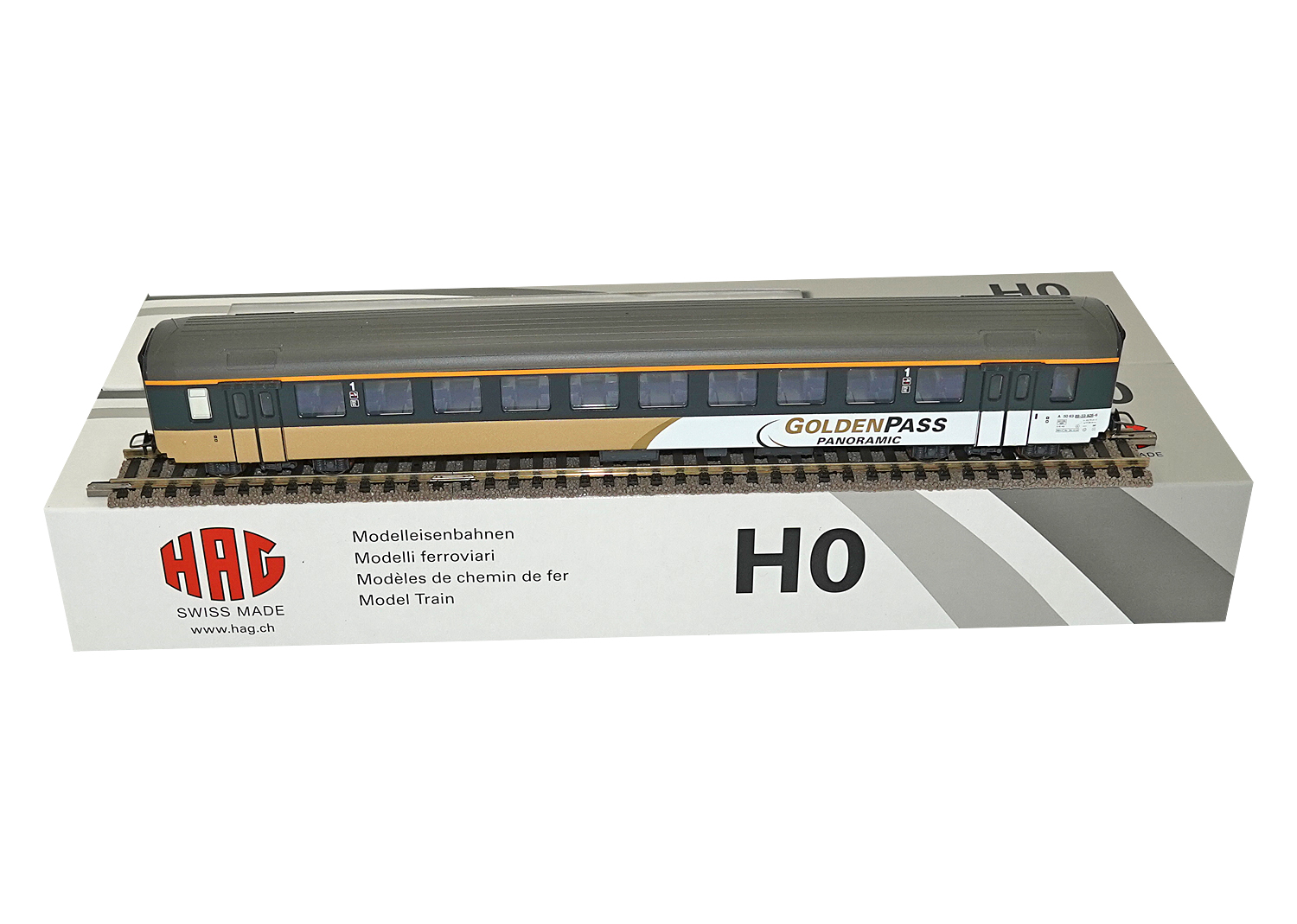 Hag 743 BLS Personenwagen Golden Pass 1. Klasse DC 