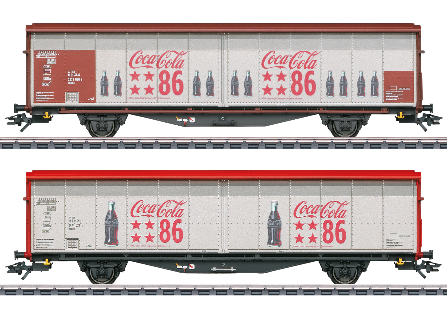 Märklin 48345 Coca-Cola Schiebewandwagen-Set Hbbills 