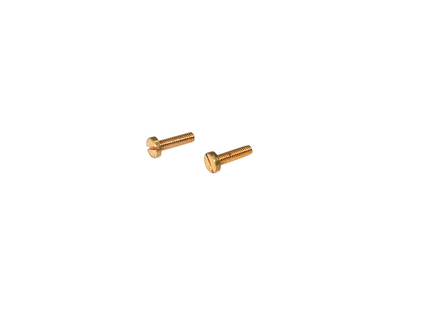 Zylinderschraube mit Schlitz M2x8 Messing Kopf ø3,9 Zylinderschraube mit Schlitz M2x8 Messing Kopf ø3,9