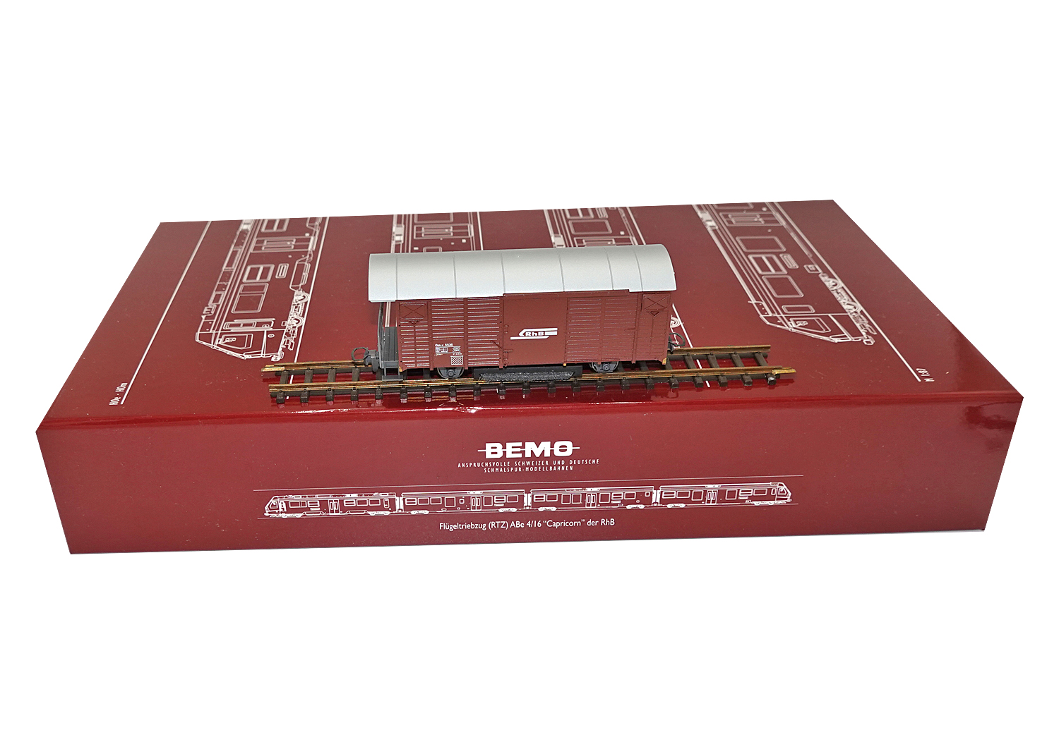 Bemo 2282146 RhB Schienenreinigungswagen Gbk-v 5536 