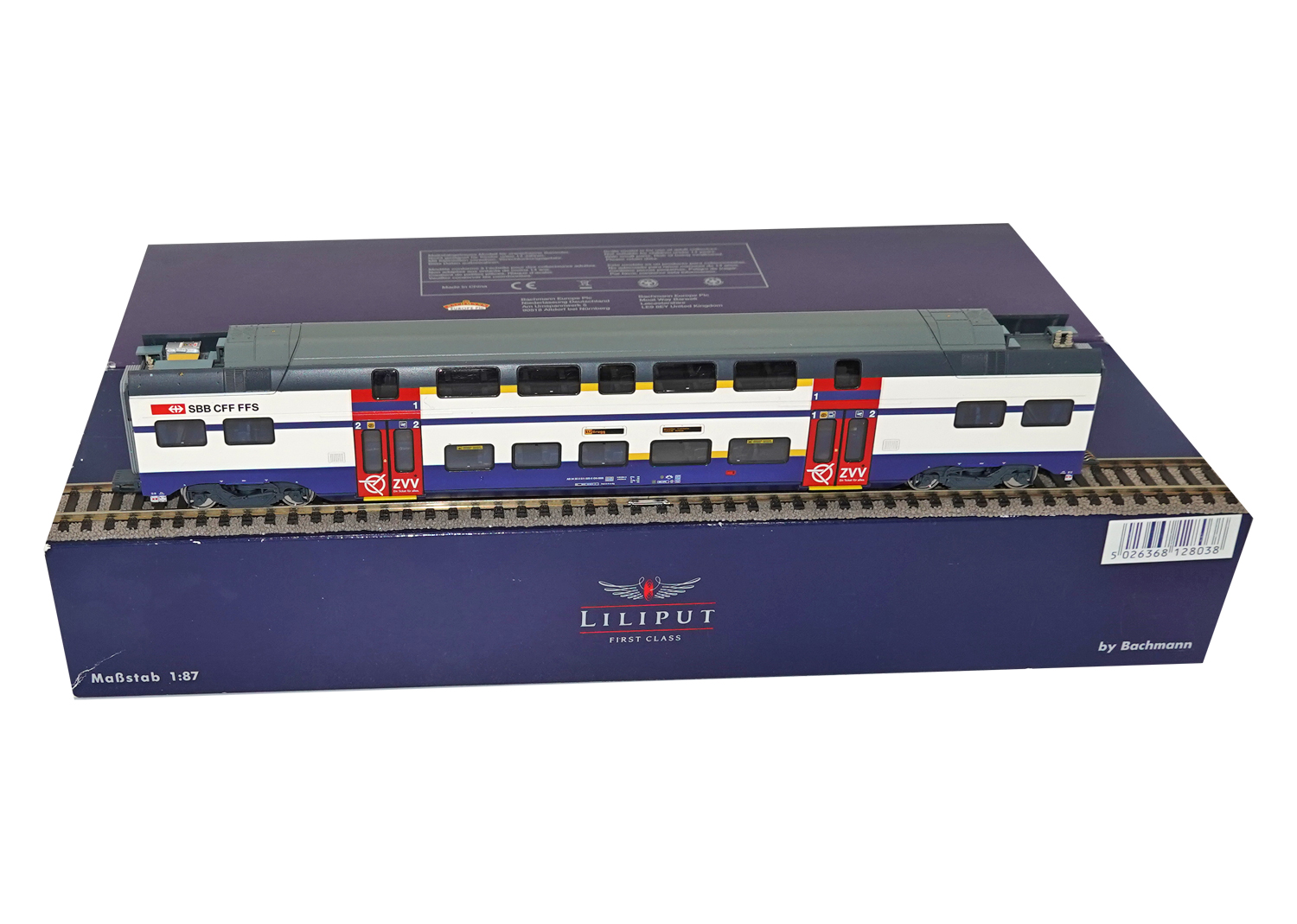 Liliput 133921 SBB-ZVV Mittelwagen-Set 2-tlg.Kiss DC und AC 