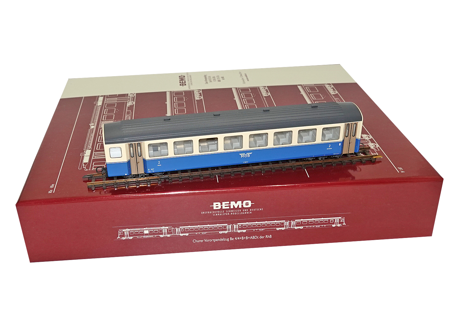 Bemo 3267307 MOB Personenwagen B 207  Bemo 3267307 MOB Personenwagen B 207