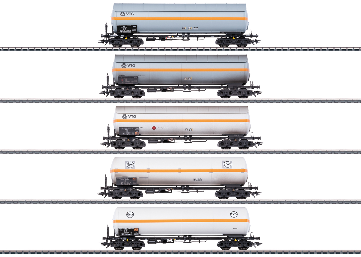 Märklin 48480 VTG / Eva Druckgas-Kesselwagen-5tlg.Set 