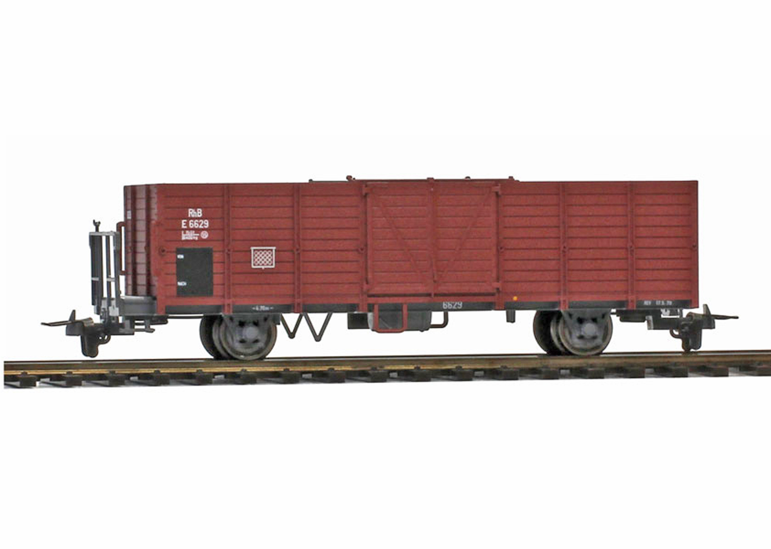 Bemo 2251119 RhB E 6629 Hochbordwagen ohne Blechtafel 