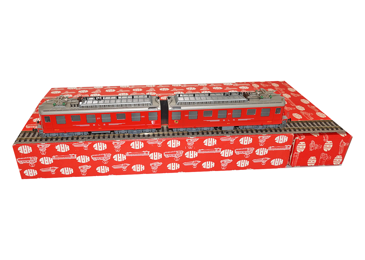 Hag 24023-20 BLS Lokomotive Ae 8/8 rot 4-motorig DC 