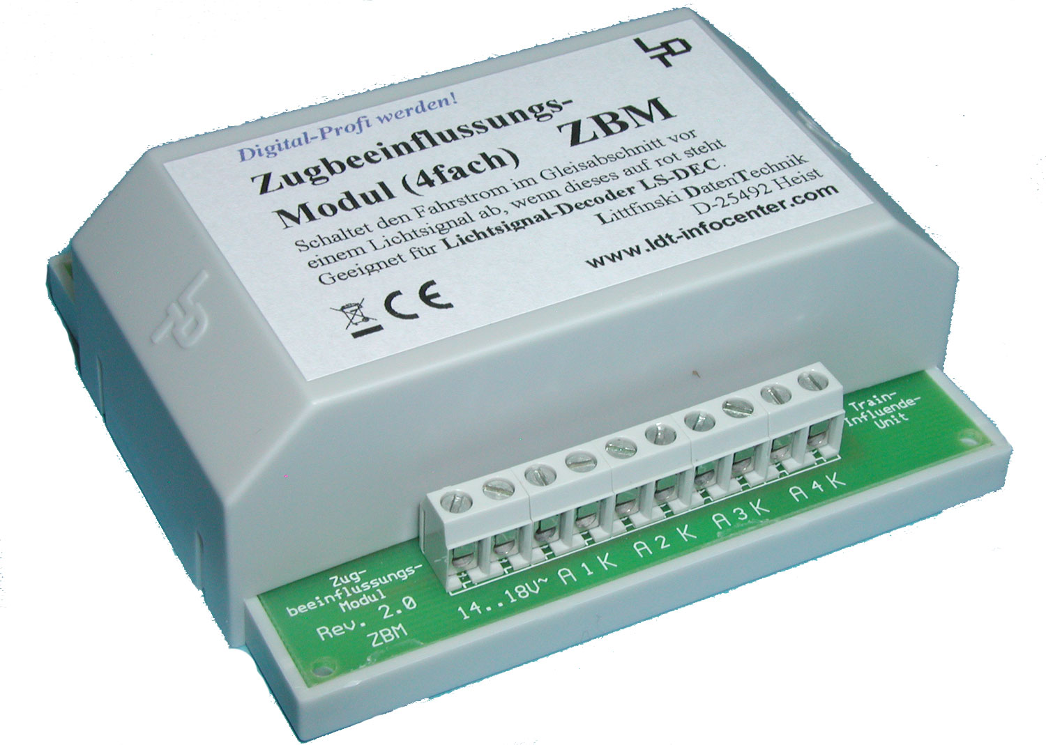 Littfinski 600013 ZBM-G Zugbeeinfussungs-Modul für die Lichtsignal-Decoder LS-DEC 