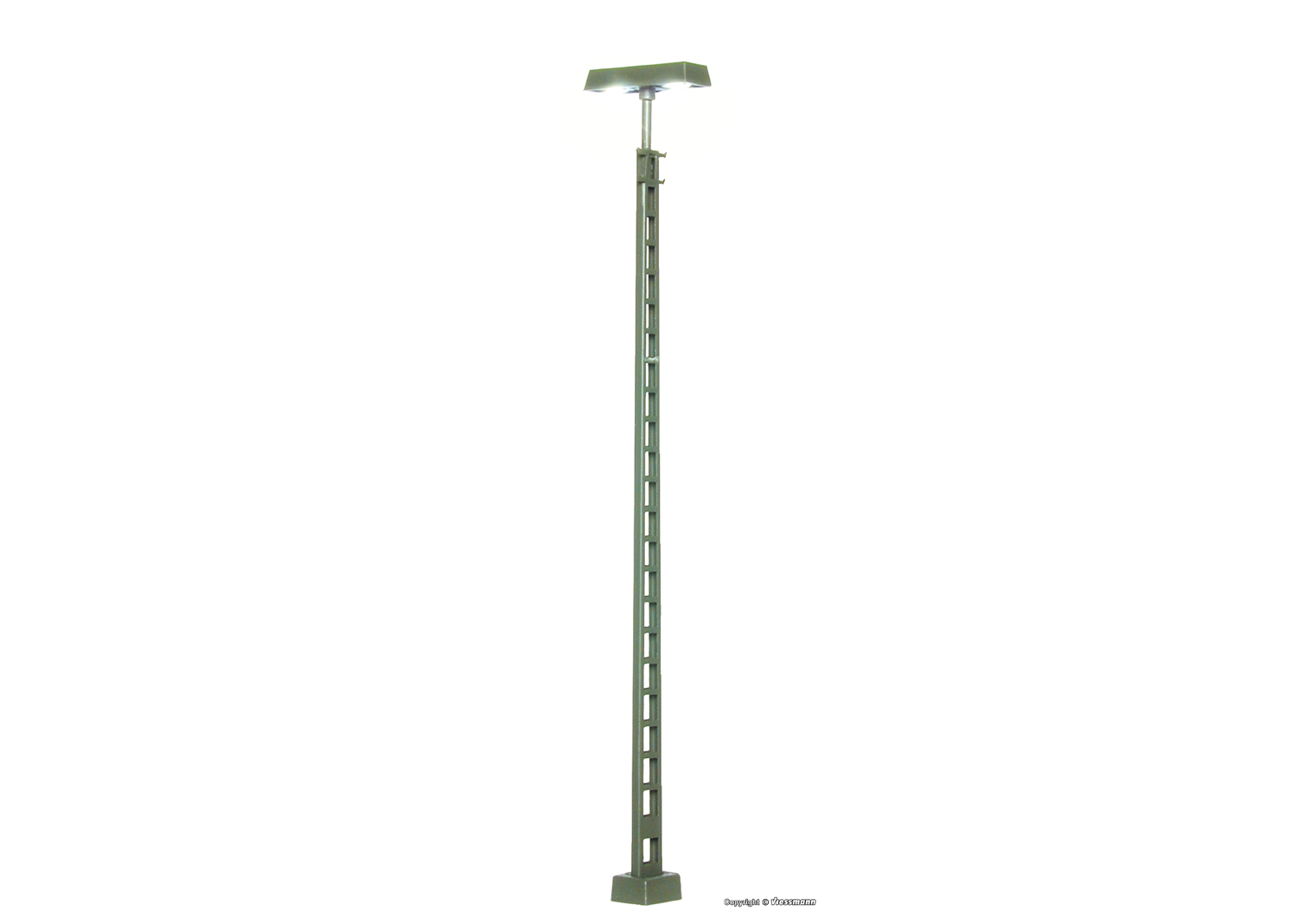 Viessmann 6363 H0 Gittermastleuchte 2 LEDs weiss 