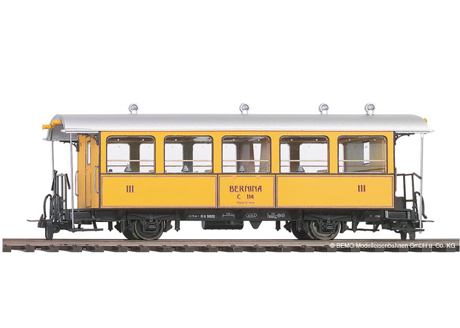 Bemo 3238164 RhB C 114 La Bucunada Nostalgie-Zweiachser 