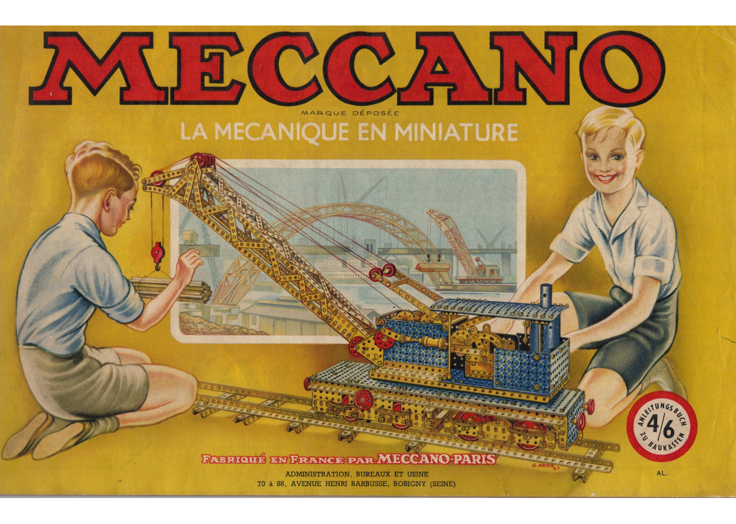 Meccano Metallbaukasten 4+6