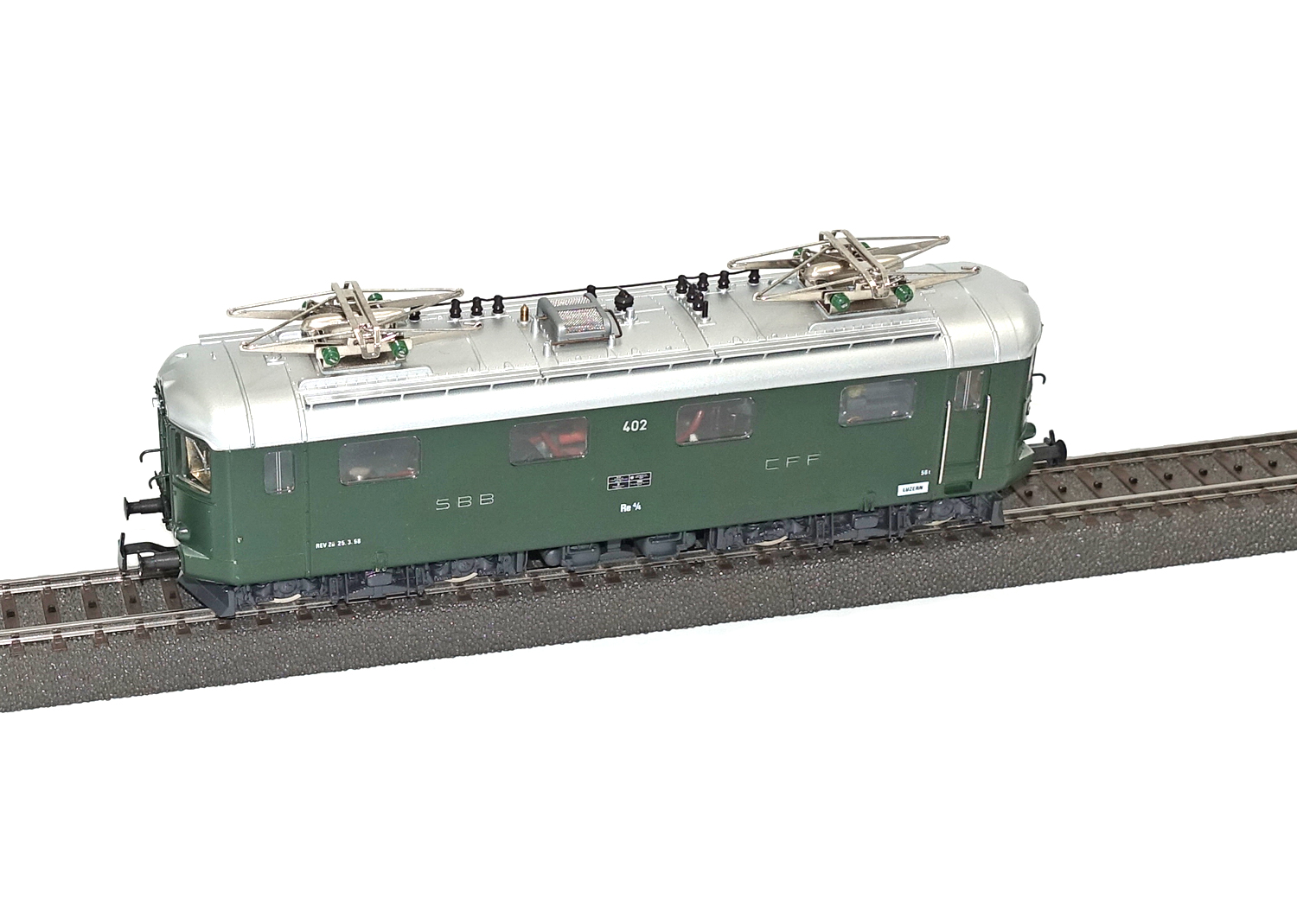 Hag 228 SBB Re 4/4 I Serie 1 grün 402 Luzern  Hag 228 SBB Re 4/4 I Serie 1 grün 402 Luzern