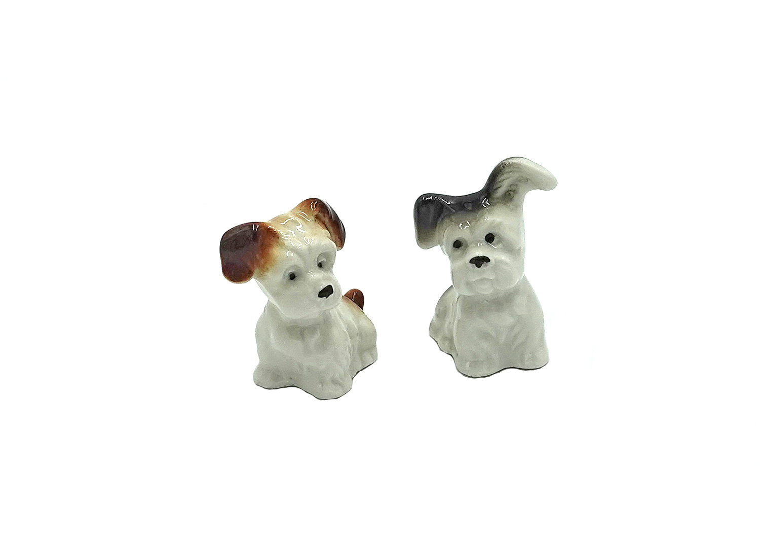 Wagner&Apel Porzellanfigur Terrier 2Stk. Wagner&Apel Porzellanfigur Terrier 2Stk.