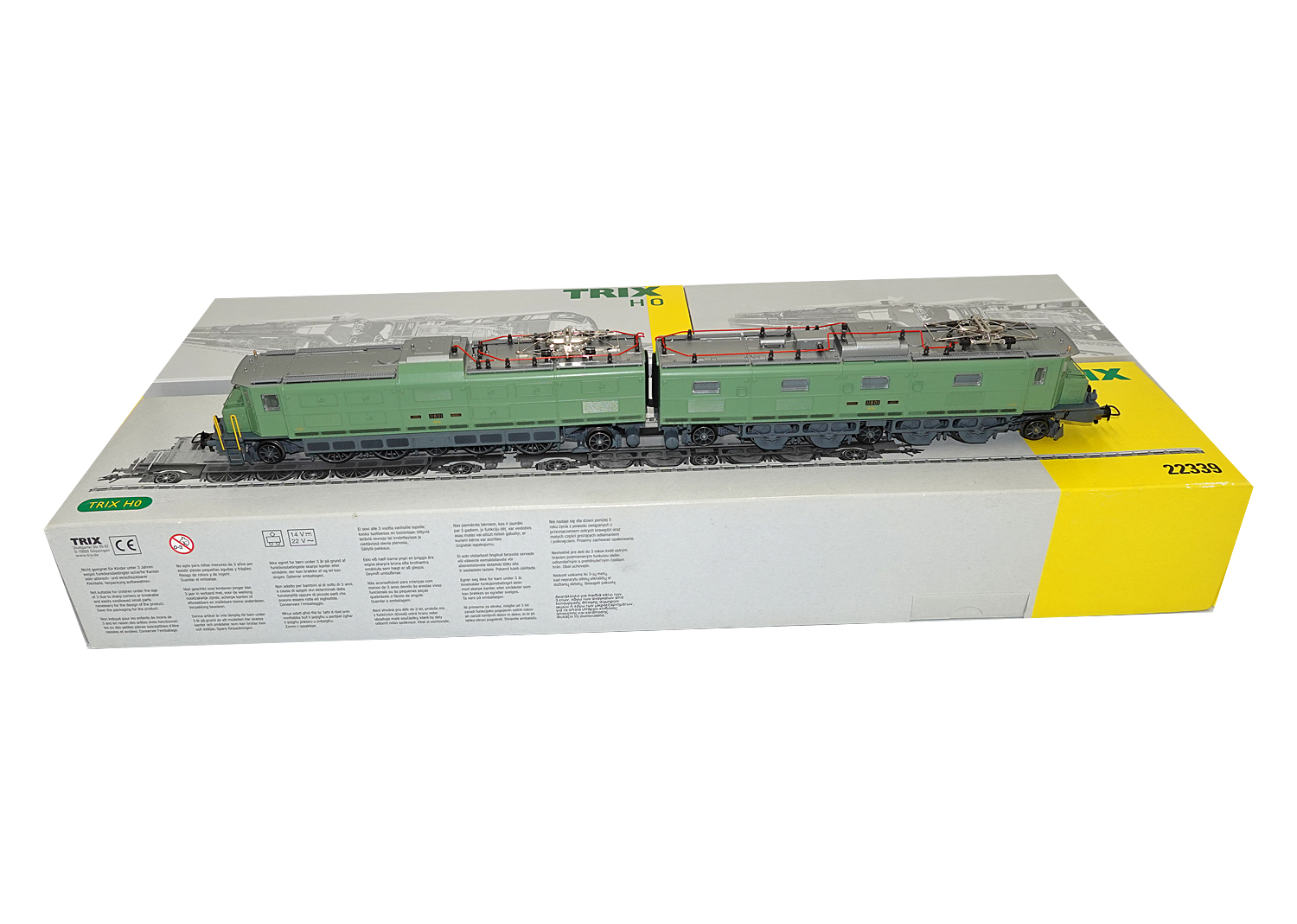Trix 22339 SBB Doppel-Elektrolokomotive Ae 8/14 Maschinengrün DC 