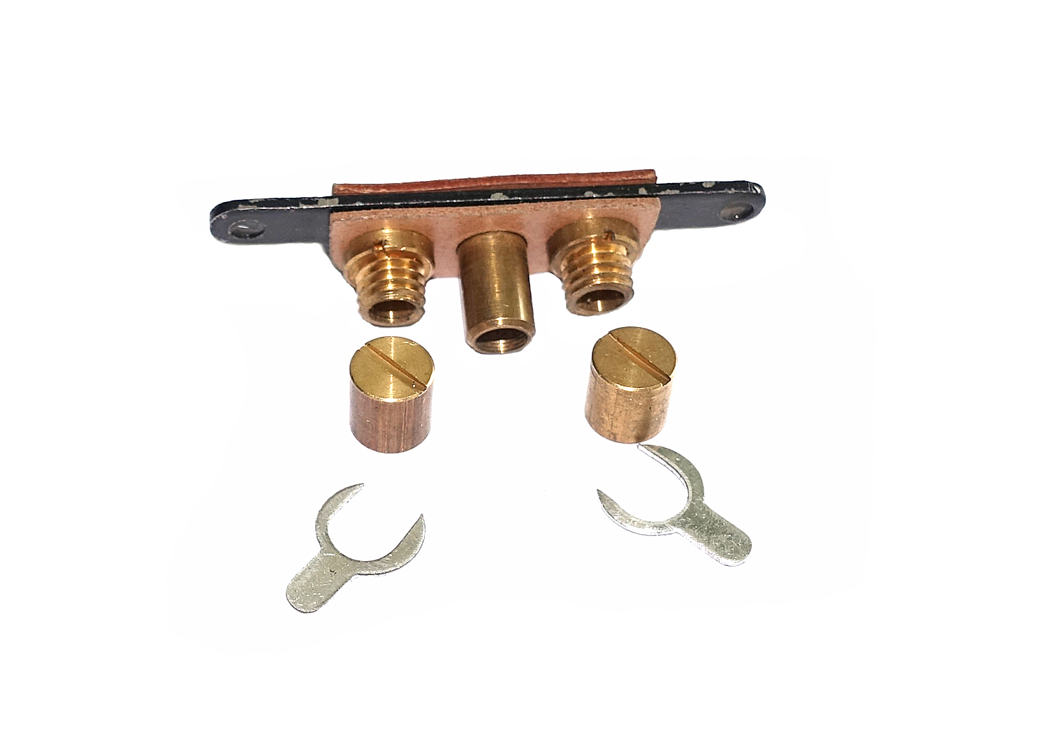 Resal Kohlen, Bürstenhalter Messing komplett  Resal Kohlen, Bürstenhalter Messing komplett