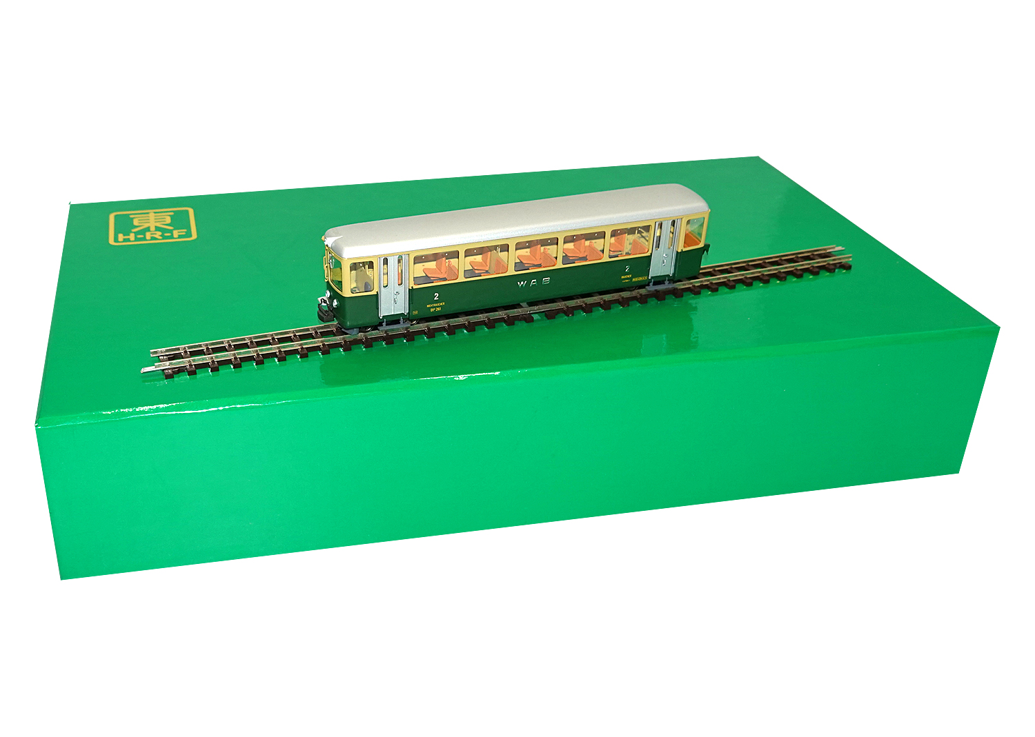 HRF 1843-1 WAB H0e Zahnrad-Triebwagen ABDhe 4/4 Nr.112 Set 3-tlg. DC 