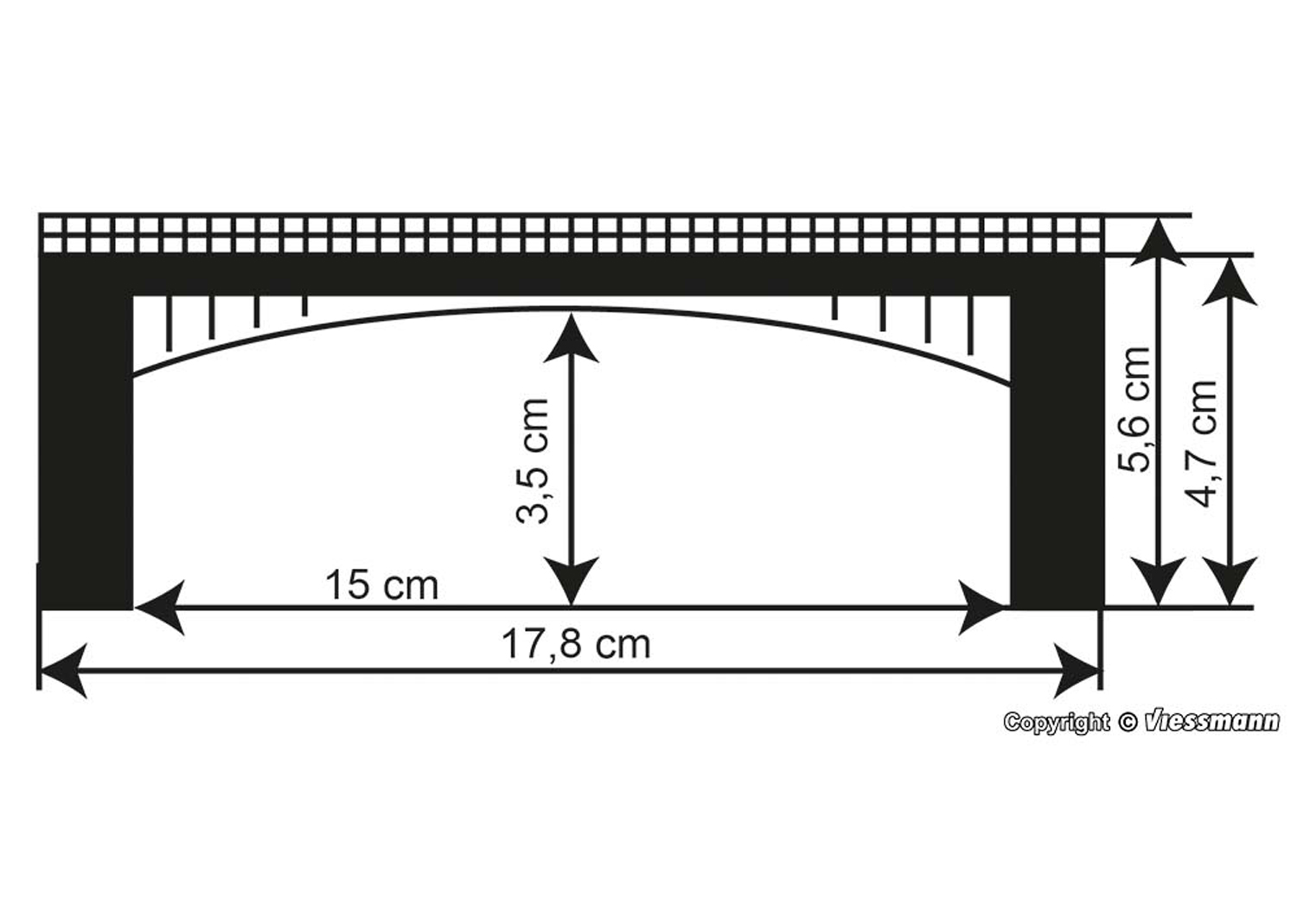 Kibri 37668 N/Z Werra-Brücke ein-/zweigleisig 