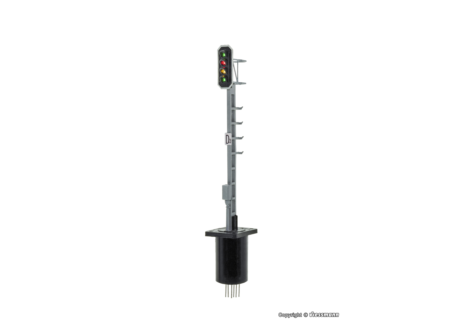 Viessmann 4643 H0 Licht-Ausfahrsignal 1/2/3 kurzer Mast SBB/RhB Typ L  Viessmann 4643 H0 Licht-Ausfahrsignal 1/2/3 kurzer Mast SBB/RhB Typ L