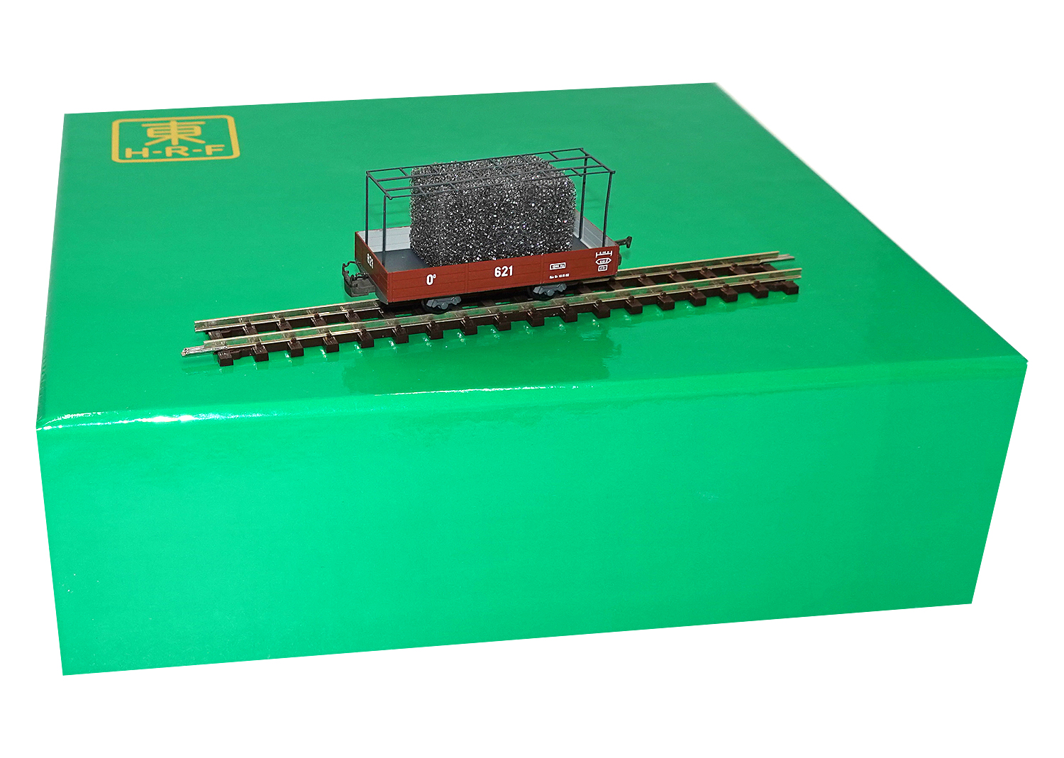 HRF 1841A WAB H0e Zahnradlok He 2/2 Nr. 52 moosgrün Set 3-tlg. DC 