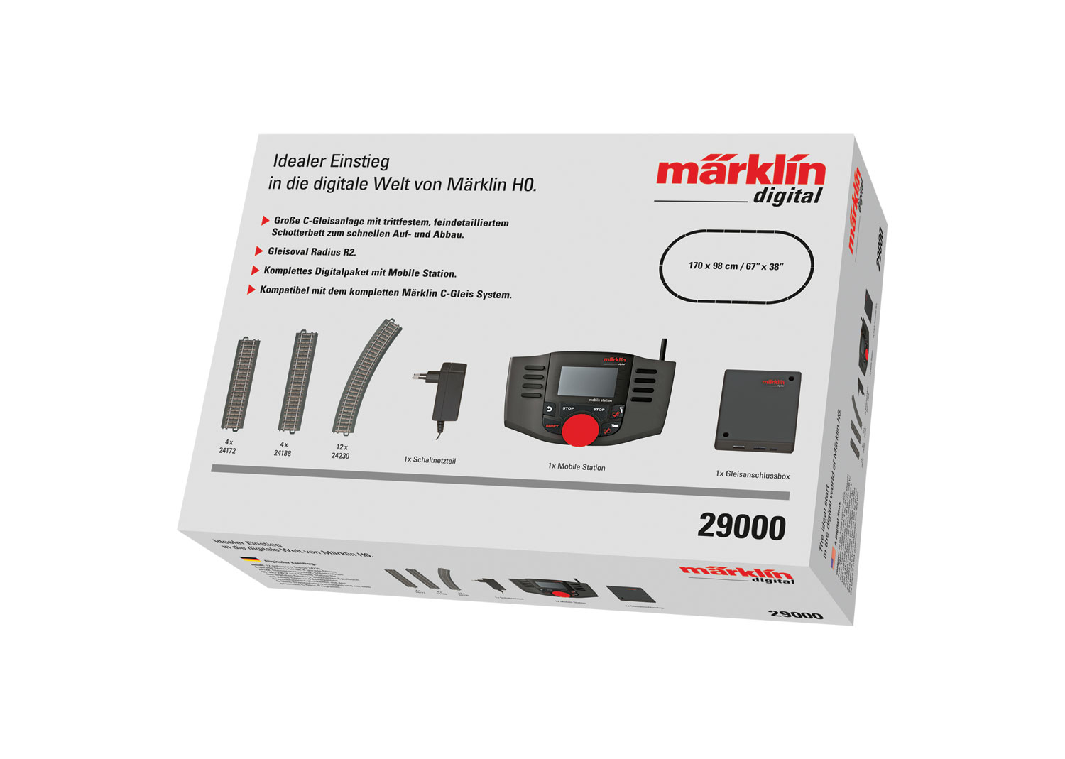 Maerklin-29000 Märklin 29000 Digital-Startpackung MS2