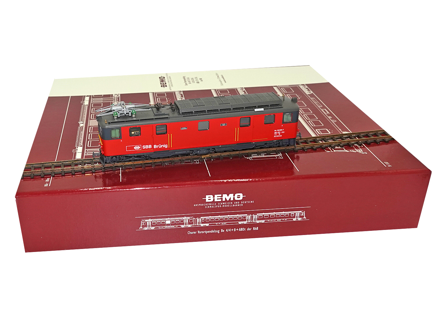 Bemo 1246440 SBB Brünig Pendelzugtriebwagen De 4/4 Nr. 110 000 DC 