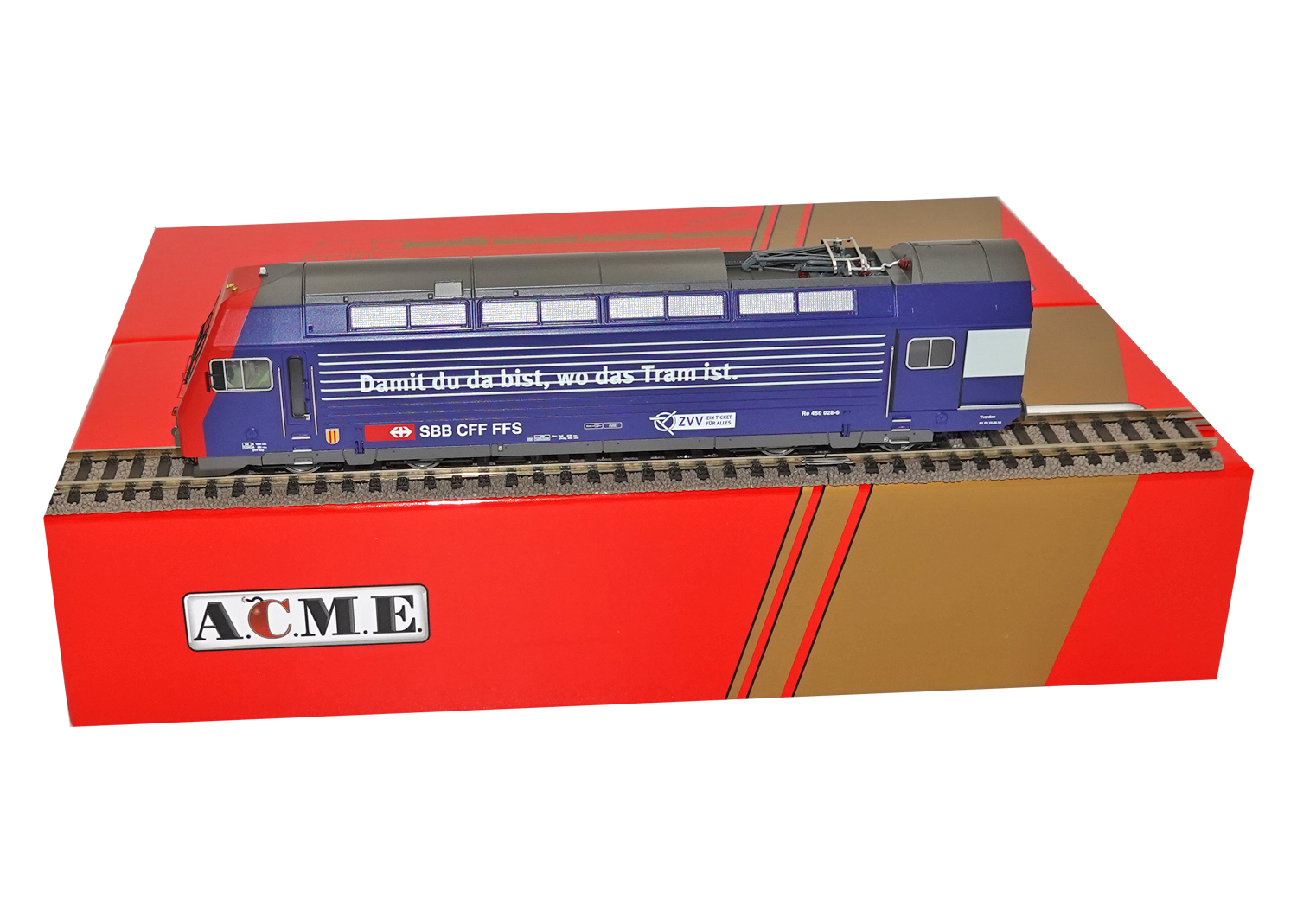 ACME 90289 SBB E-Lokomotive Re 450 weisse Hecktüre DC 