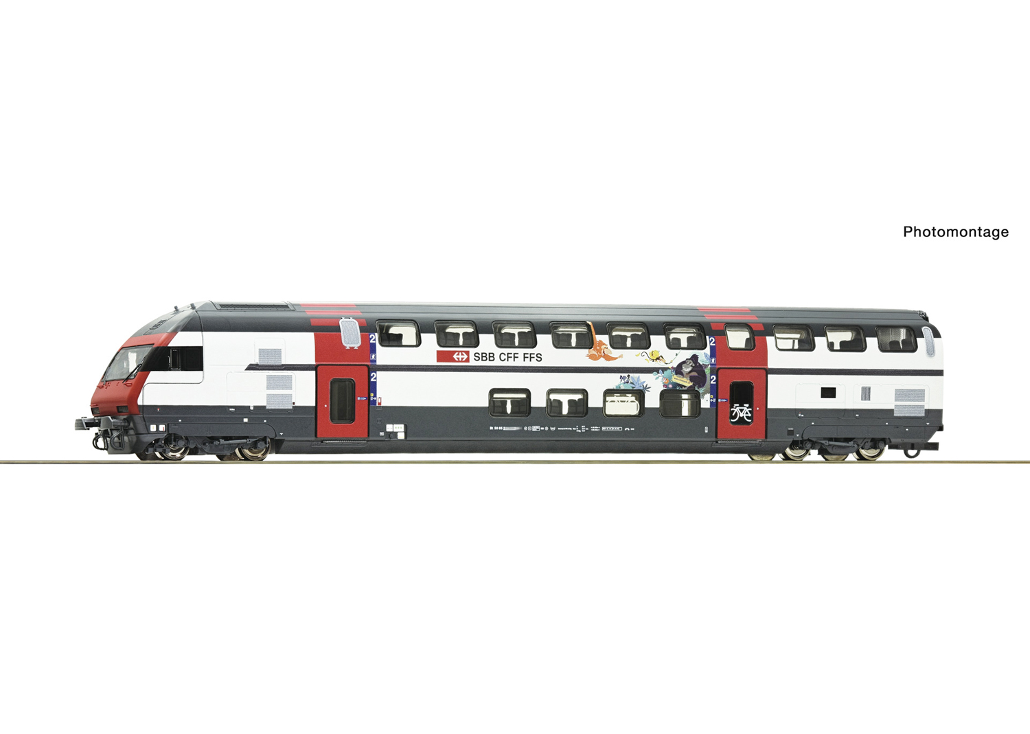 Roco 6210218 SBB IC 2000 Doppelstock-Steuerwagen DCC 