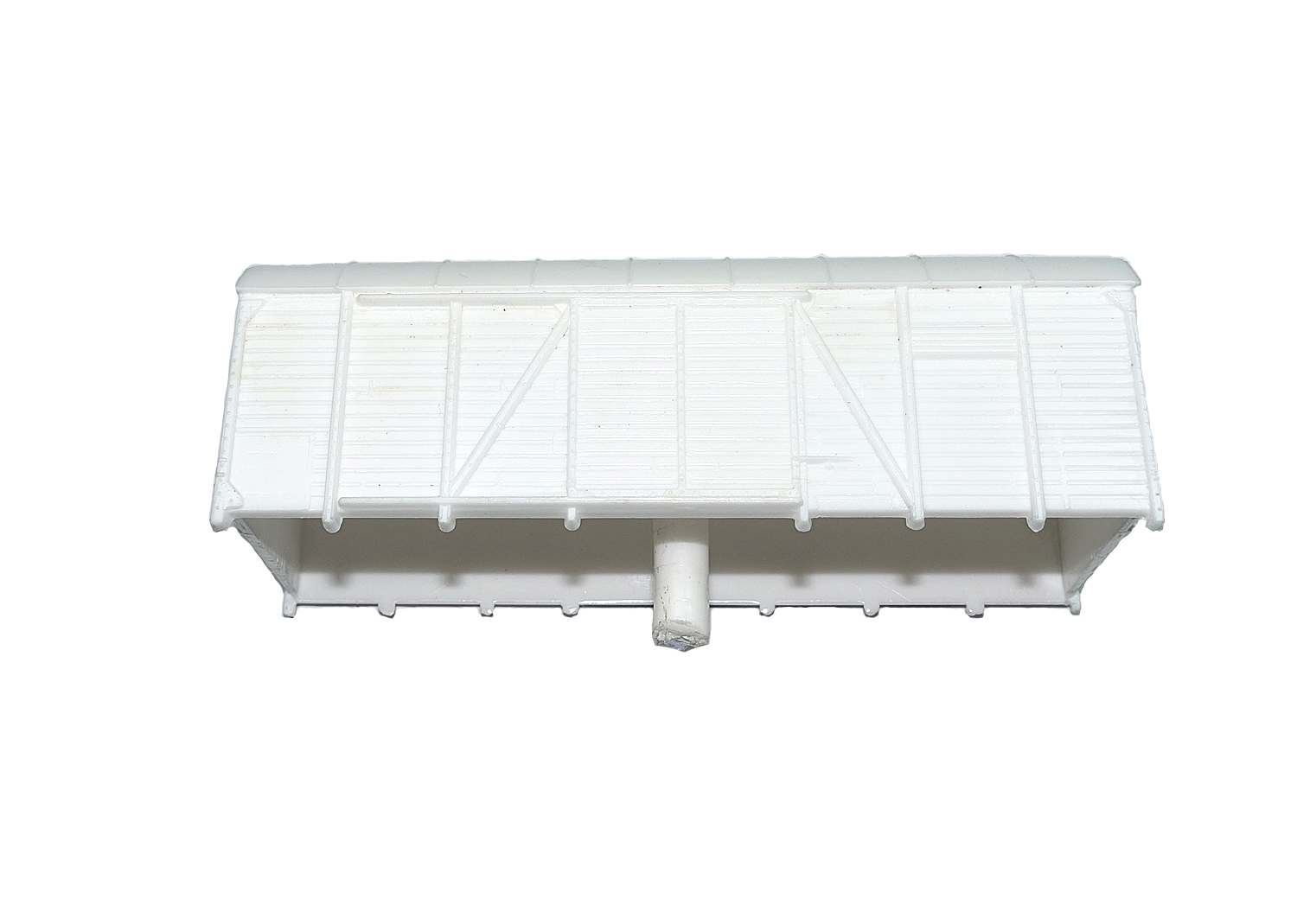 Buco H0 Güterwagen-Gehäuse Rohling, weiss  Buco H0 Güterwagen-Gehäuse Rohling, weiss