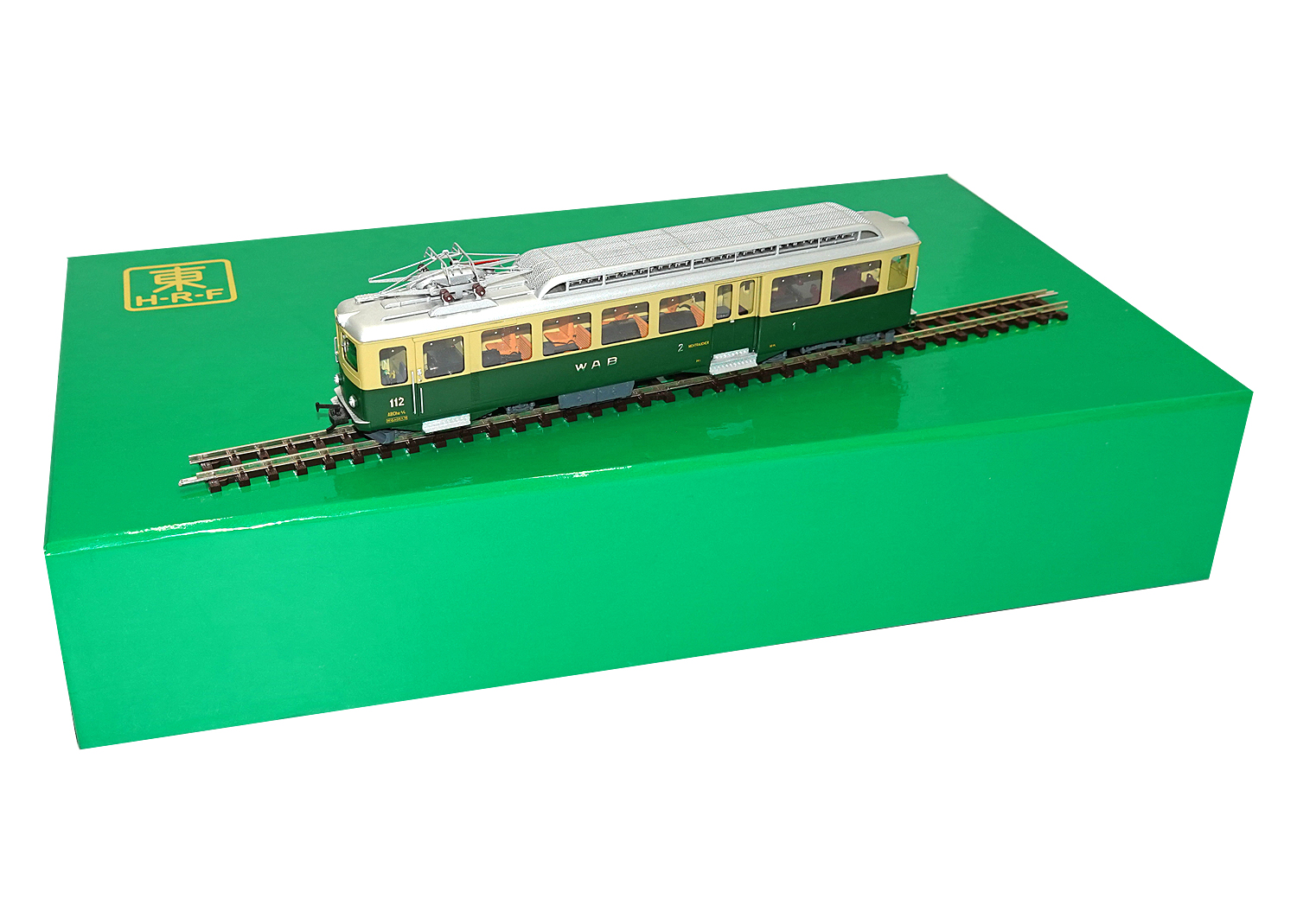 HRF 1843-1 WAB H0e Zahnrad-Triebwagen ABDhe 4/4 Nr.112 Set 3-tlg. DC 