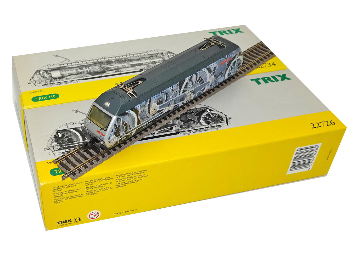 Trix 22726 SBB E-Lokomotive Re 460 Werbelok Lokantrieb DC 