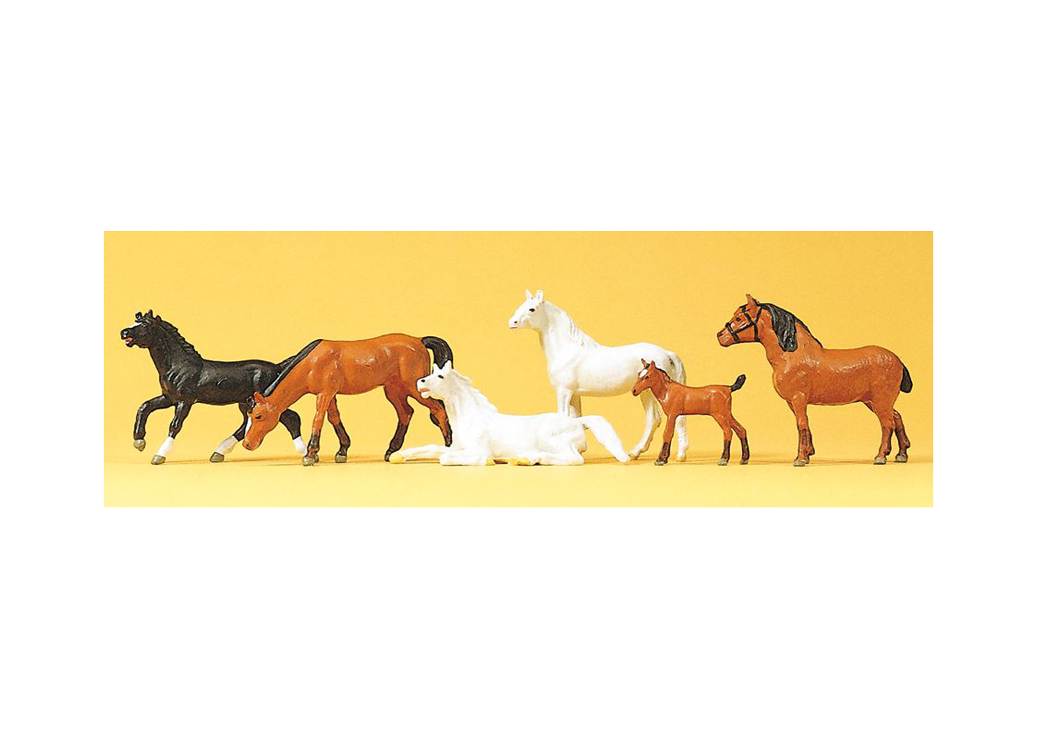 Preiser Pferde 1/87 H0 - Modellbau Figuren Für Modelleisenbahnen