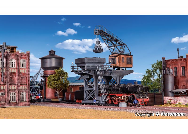 thumbnail interactive-video image 1 of Kibri HO Scale Water Column 2, Black Plastic Industrial Modern Tabletop Sculpture Ap B004hrj8ly 1 of 9