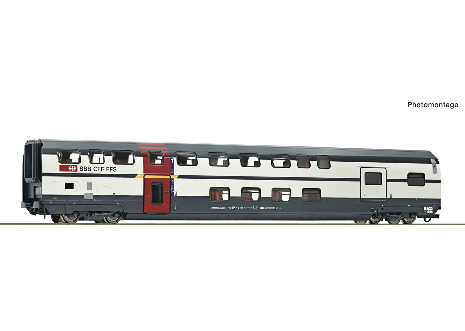 Roco 6200214 SBB IC 2000 Doppelstockwagen 1. Kl. mit Gepäckabteil AD
